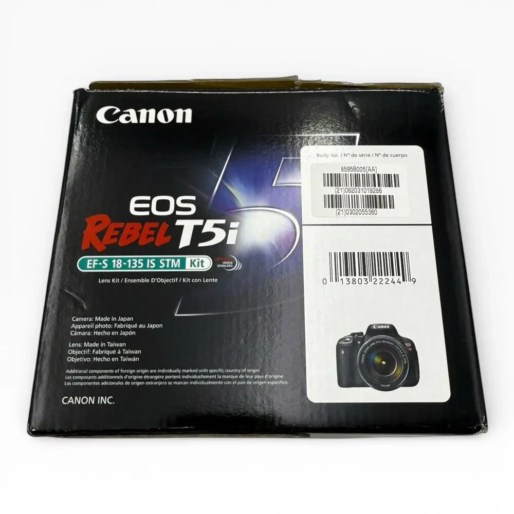 Canon EOS Rebel T5i 18.0 MP Digital SLR Camera with EF-S 18-135mm IS STM Kit